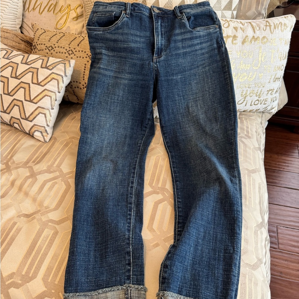 Kut from the Kloth Dark Blue Straight Jeans